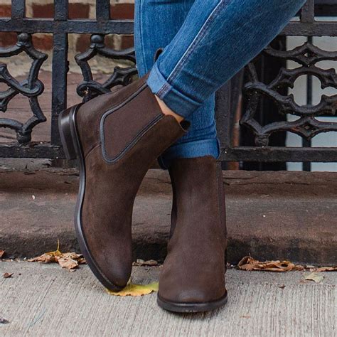 Dark Brown Suede Boots 